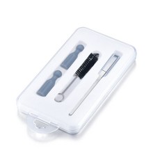 IQOS 2 4/3 0/멀티 히팅 플레이트용 Clean Protector 키트 세척 방지 실리콘 플러그 블레이드 브러시 세트 CD/DVD 플레이어 가방, 없음