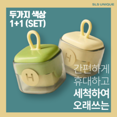 SLS 콤팩트 반영구 1+1 세척 끈끈이 먼지 제거기 돌돌이 미니, 1세트