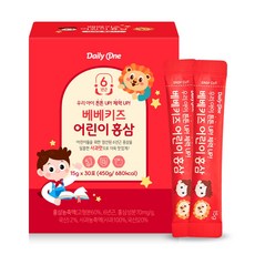 데일리원 베베키즈 어린이 홍삼 유아 아동 젤리 15g X 30포 1통, 1개, 450g