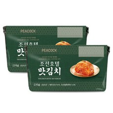 피코크 조선호텔 맛김치 1.9kg 2팩 총3.8kg, 2개