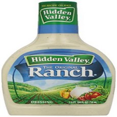 Hidden Valley Ranch Ranch Original Dressing 24oz Hidden Valley Ranch Ranch 오리지널 드레싱 24온스 스퀴즈 병(3, 710ml, 3개