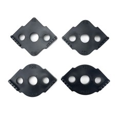 4pcs 템플릿 Jig Radius Corners R5-R40 용 라우터 비트 반경 라우터 트리밍