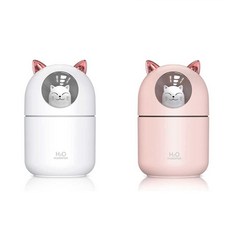 [가디언] 야옹이 가습기 레인보우 7색 무드등 핑크 화이트 300ml 8809266091065