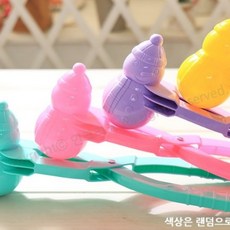 눈사람 스노우볼메이커 오리눈집게 모래놀이 눈사람, 1개