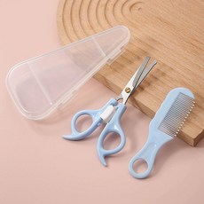 아티 y존숱가위 왁싱가위 Y존 제모 숱가위 음모숱가위, 기본 제모기 종류, 하늘색평가는+도트빗+수납박스, 기본 색상