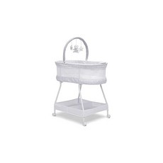Delta Children Curve Bassinet White/Grey, one option, one option, 1개