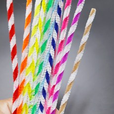 굵은꽈배기모루 12P 10봉 약0.8X길이25cm 공예 재료