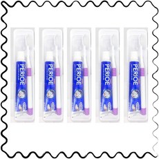 페리오 여행용 칫솔치약세트 5개, 50g