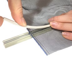방충망쫄대 1.5M 쫄대 접착식몰딩 방충망부착 PVC 모기장쫄대 9mm(소) 15mm(대), 1개