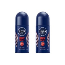 니베아 데오드란트 롤온 맨 드라이 임팩트, 2개, 50ml