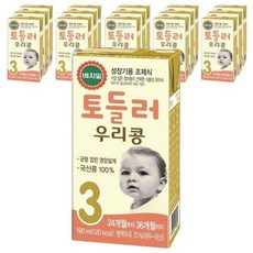 베지밀 토들러 우리콩 3단계 유아식 두유, 190ml, 16개