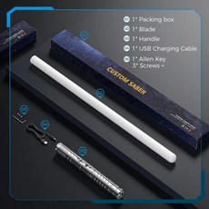 검도 수련용 목검 죽도 소품용 WANARICO-RGB 금속 광선검 레이저 장난감 라이트 세이버 7 가지 색상 가