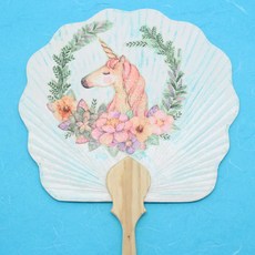 (R) 냅킨아트 꽃모양 부채 만들기 세트(5개입)