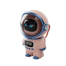 Ai스피커 인공지능 스마트 스피커 우주 비행사 인터랙 블루투스 알람 시계 라디오 야간, 분홍색, T02-pink, T02-Pink