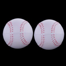 JC 2Pcs 9cm 야구 공 PU 폼 채워진 탄성 소프트볼 라운더 훈련 공