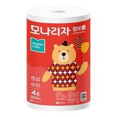 모나리자 점보롤 300m, 4롤, 1개