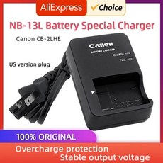 커버 캐논 CB-2LHE 정품 충전기 캐논 NB-13L 배터리 캐논 G1 G5X G7X MarkII III sx 620 720 730 740 카메라 배터리 충전기, 1개