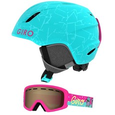 지로 Giro CP 청소년 스노우 헬멧(매칭 고글 포함), 매트 글레이셔 록 디스코 버드
