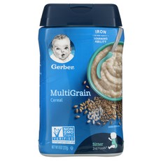 Gerber 멀티그레인 시리얼 227g(8oz) 2팩, 227g, 1개