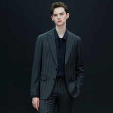 파렌하이트 22FW 그레이 이태리 수입 헤링본 패턴 수트JP2156GY
