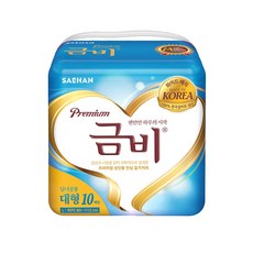 금비 남녀공용 프리미엄 와이드매직 성인기저귀 대형, 10매, 4팩