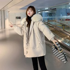 Dec.14 308번 기모복 여중장 bf풍 루즈핏 저고리 겨울 탈착 내피 카고 면복용하다Z