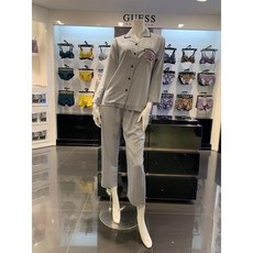 GUESS UNDERWEAR 스트라이프 하트 남여 파자마세트 UJ4E2E22 L22