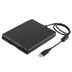 3.55 인치 플로피 라이브 휴대용 3.5 USB 모바일 디스크 노트북 컴퓨터 용 1.44MB 외부 디스켓 FDD, 01 black