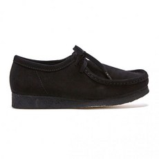 CLARKS 클락스/ 왈라비 블랙 스웨이드/ 26155519