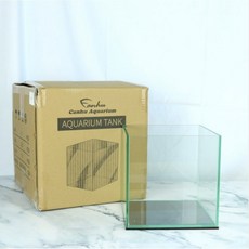 칸후 파손제로 어항 25하이큐브 일반어항 25X25X30cm 5T 미니 수족관 베타 구피, 1개