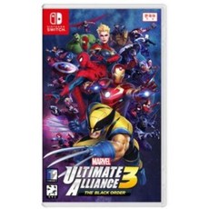 마블 얼티밋 얼라이언스 3 더 블랙 오더 (MARVEL ULTIMATE ALLIANCE 3: The Black Order) 닌텐도 스위치 정품 게임 타이틀 팩 한글판