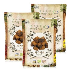 푸른들판 러시아 건조 차가 버섯 원물 덩어리 차 시베리안 자작나무, 3개