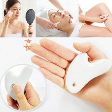 괄사도구 세라믹스톤 괄사용품 얼굴 어깨 다리 종아리 마사지 셀프 미용 기기 세라믹 스톤, 마사지기, 1개