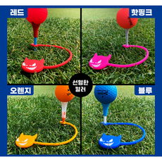 실리콘 데블 티홀더 4종 티꽂이 드라이버티 티링형 실리콘 귀여운티걸이 골프티, 1개