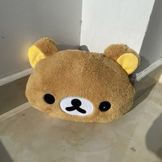 귀여운 Rilakkuma 봉제 인형 손 베개 곰 쿠션 생일 선물, 30cm, Brown