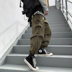 rasch 남성 데일리 허리밴딩 조거팬츠 (WC767C8), 카키 - XL_x000D_, 색상:카키 / 사이즈:XL_x000D_