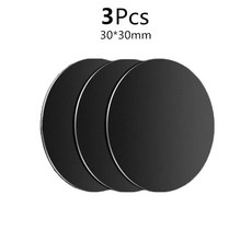 자석형폰 차량용 거치대 금속판 접착 교체 폰 자석형마운트에 적합, 9.3Pcs Black 30x30, 1개