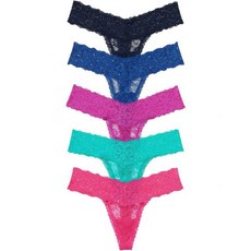빅토리아시크릿 여성용 레이스 텅 언더웨어 팬티 멀티 팩 (XS-XXL)