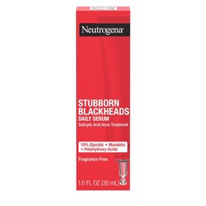 기미크림 Neutrogena Stubborn Blackheads 살리실산 글리콜산 폴리하이드록시산 및 만델산이 함유된 데일리 여드름 페이셜 세럼 막힌 모공을 깨끗하게 해주는 여드름, [01] 기미제거크림 데일리 세럼, 1개, 30ml