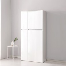 퍼니하우스 헤븐 1800 다용도 키큰 틈새장 수납장 세트 주방 부엌 냉장고형, 화이트