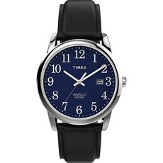 Timex 남성용 이지 리더 손목시계 블랙 20 38mm 레더 스트랩 (TW2V266009J) 147837