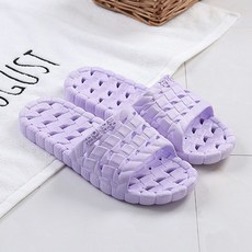 미끄럼방지 발편한 물빠짐 욕실화, 보라색, 1개