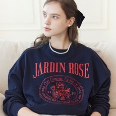 아워호프 Jardin Rose Sweatshirt - Navy