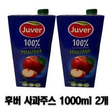 후버 사과주스 1000ml 2개, 1L