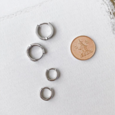 실버미니링귀걸이