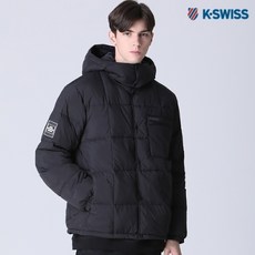 케이스위스 [케이스위스(K-SWISS)] 알버트 덕다운 버튼 미드 경량 패딩 점퍼