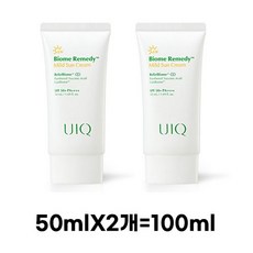 유이크 바이옴 레미디 마일드 선크림 SPF50+ PA++++, 100ml, 1개