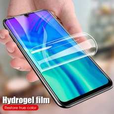 화웨이 y6 y7 프로 프라임 p 스마트 2019 스크린 프로텍터 명예 7c 10 라이트 8x 8a 울트라 씬 hd no 유리 용 9d 소프트 하이드로 겔 필름, 1개, Y7 2018^0