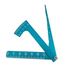 RC 1/8 1/10 차량 셋업 도구 섀시 서스펜션 휠 캠버 라이드 높이 게이지, 파란색, 1개