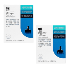 유유제약 맨앤굿 60캡슐x 2box 남성지구력+전립선, 60정, 2개